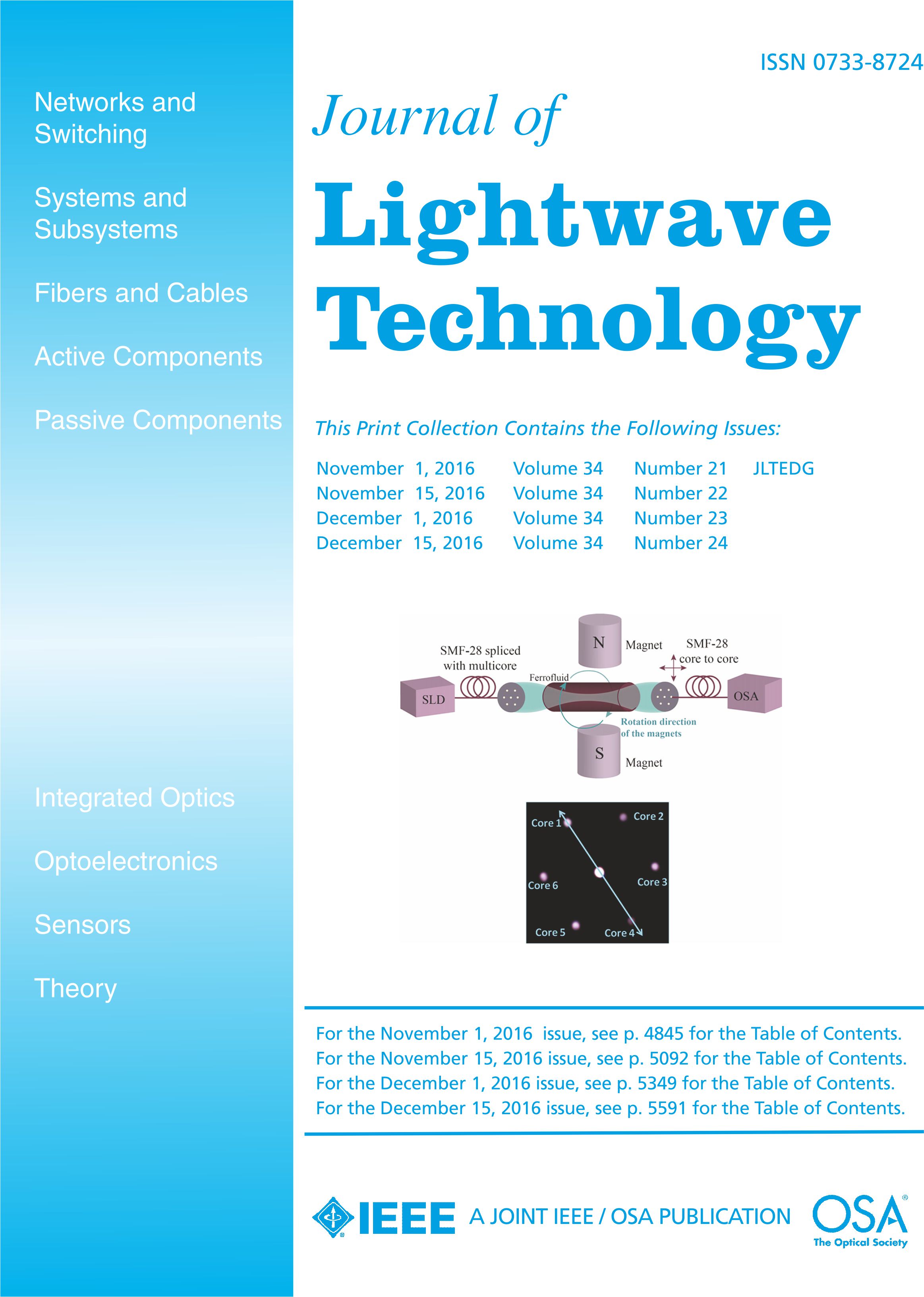 IEEE/OSA Journal of Lightwave Technology